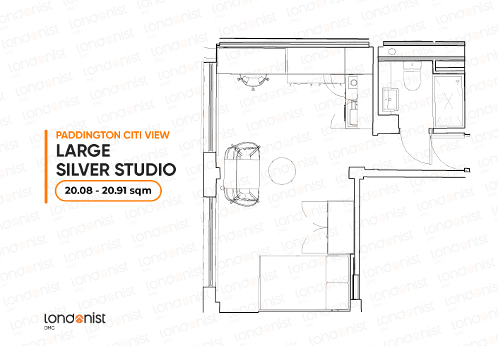  Large Silver Studio  -  Londonist Prestige Student Living - Paddington Citi View  - Gallery -  2
