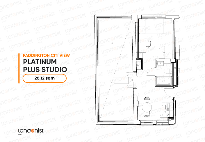  Platinum Plus Studio With Balcony  -  Londonist Prestige Student Living - Paddington Citi View  - Gallery -  3
