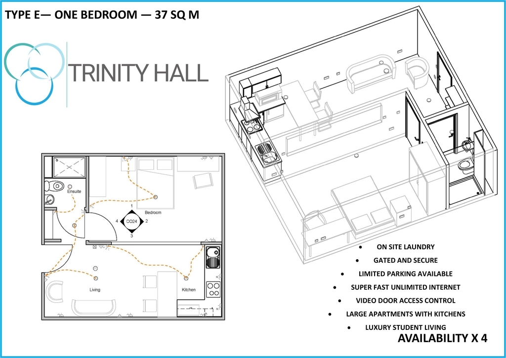  Apartment Premium  -  Trinity Hall Apartments  - Gallery -  9