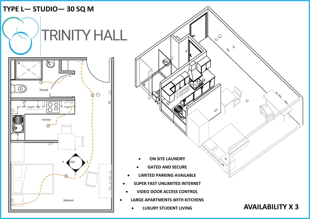  Studio Premium Deluxe  -  Trinity Hall Apartments  - Gallery -  18