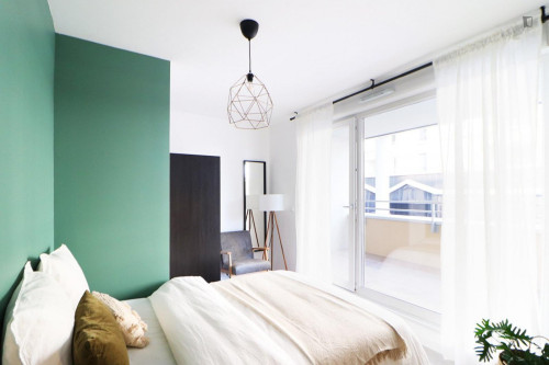 Rent this cosy 12 m² bedroom, with a private balcony, in a coliving apartment in Schiltigheim - ST76