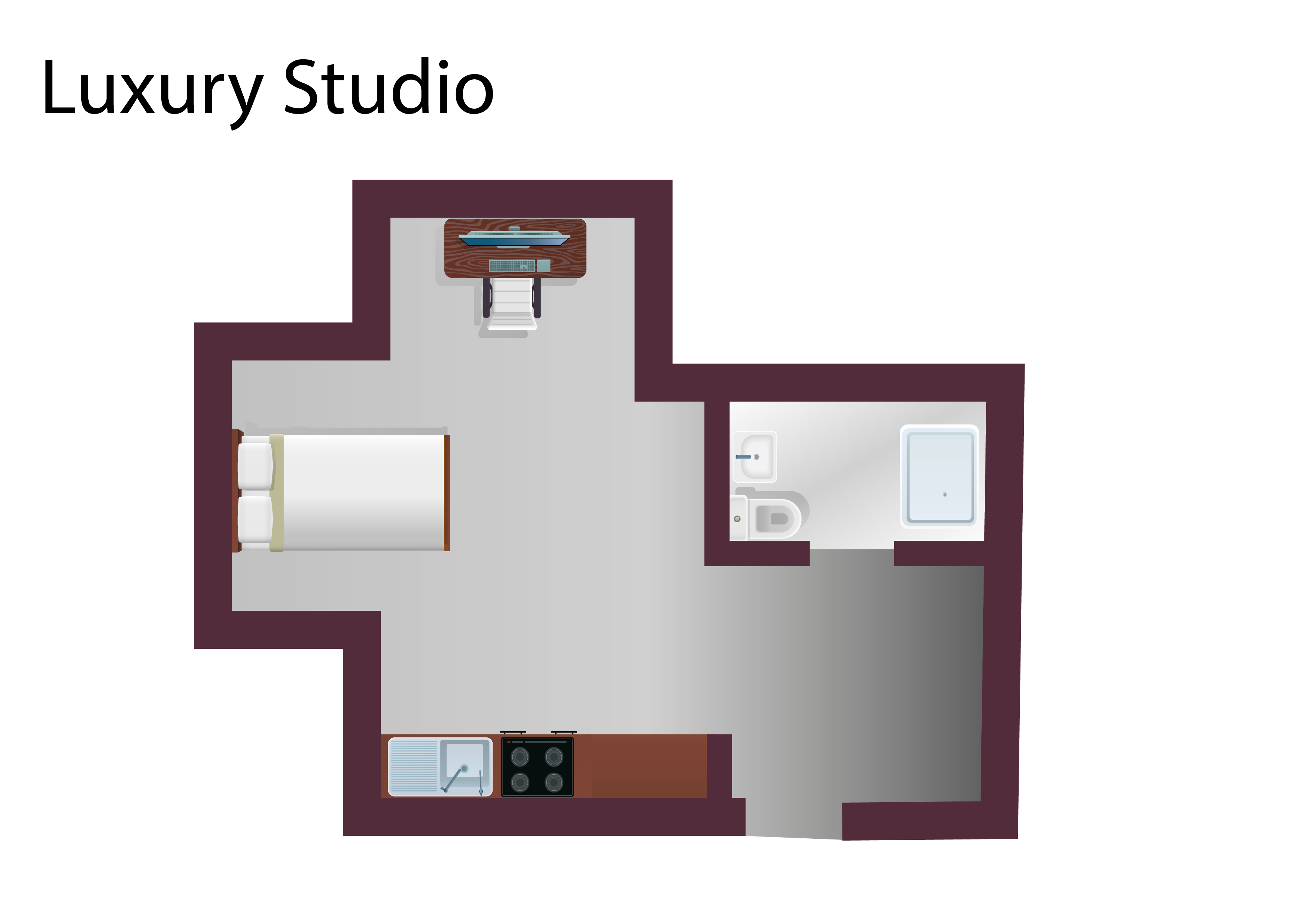  Luxury Studio - Sea View  -  Crown House  - Gallery -  2