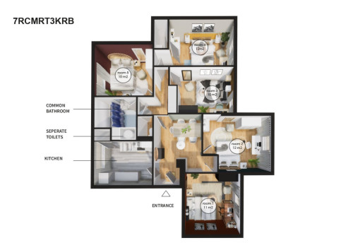 Beautiful 80 m² coliving apartment for rent in Kremlin-Bicêtre
