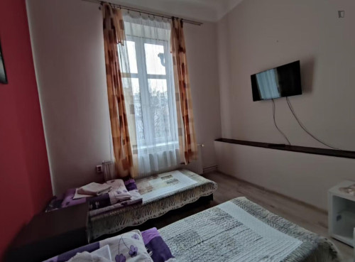 Pleasant twin bedroom close to the Kraków Main Station