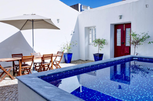 Modern house with traditional details