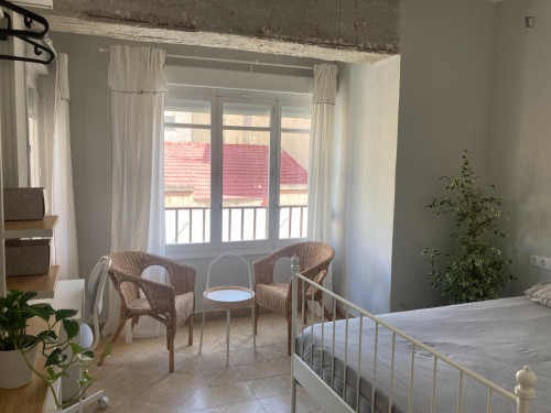 Large double bedroom in the Mercado neighbourhood