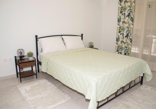 Comfortable 1-bedroom apartment with outdoor area close to Athens train station and Larissa metro station