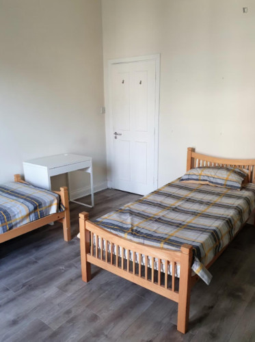 Bed in a homely twin bedroom, in Broadstone