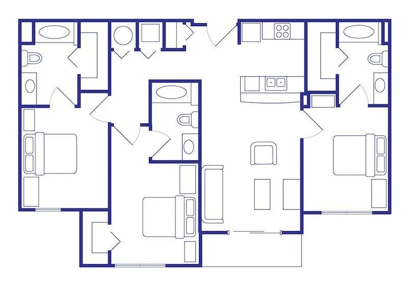 3 Bedrooms , 3 Bath - 13th Street - Gallery - 7