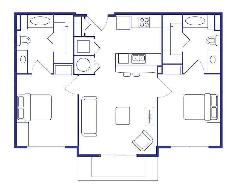  2 Bedrooms, 2 Bath  -  13th Street  - Gallery -  7