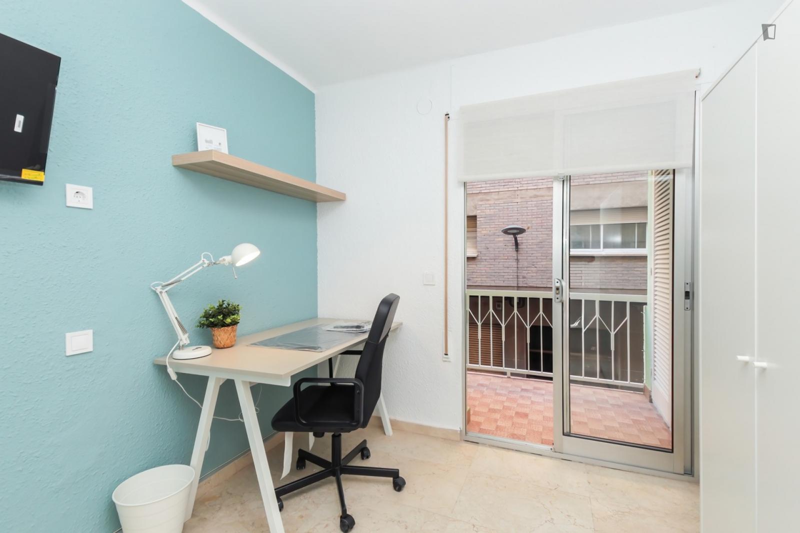  Cozy Single Bedroom With Balcony  -  Cozy single bedroom with balcony  - Gallery -  1