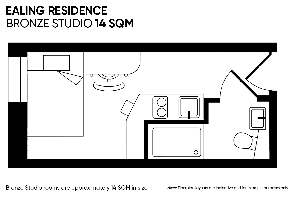  Bronze Studio (Standard Fitting) - Standard View | Lower Level  -  Go Britanya - Ealing Residence  - Gallery -  5
