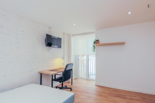 Appealing single bedroom in a property with balcony and outside area