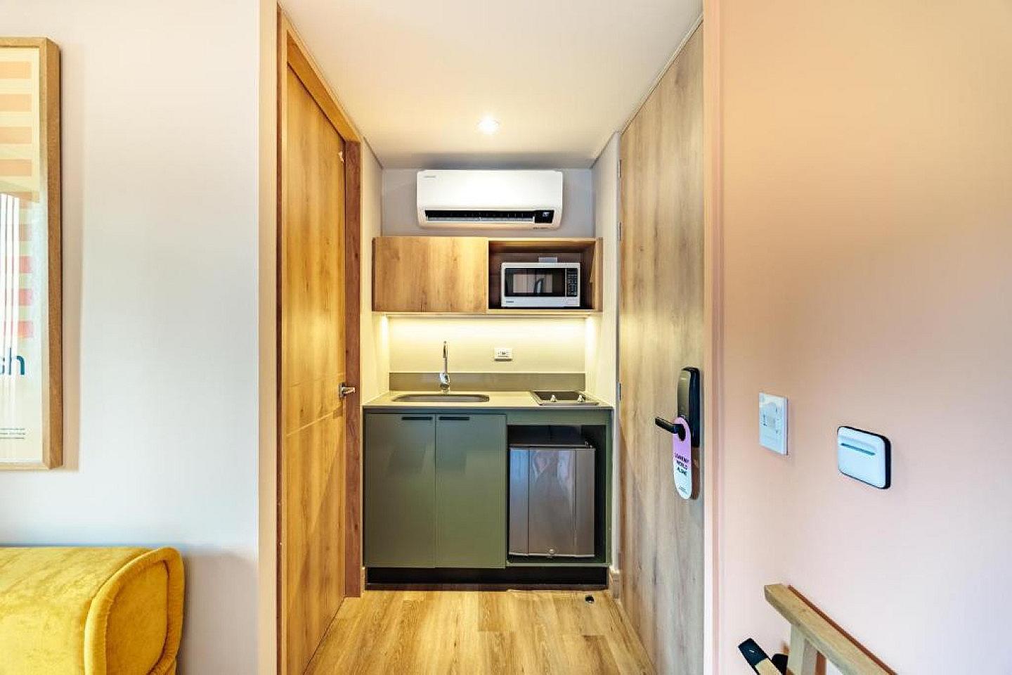 Studio Apartment W/ Kitchen & 2 Balconies - 52