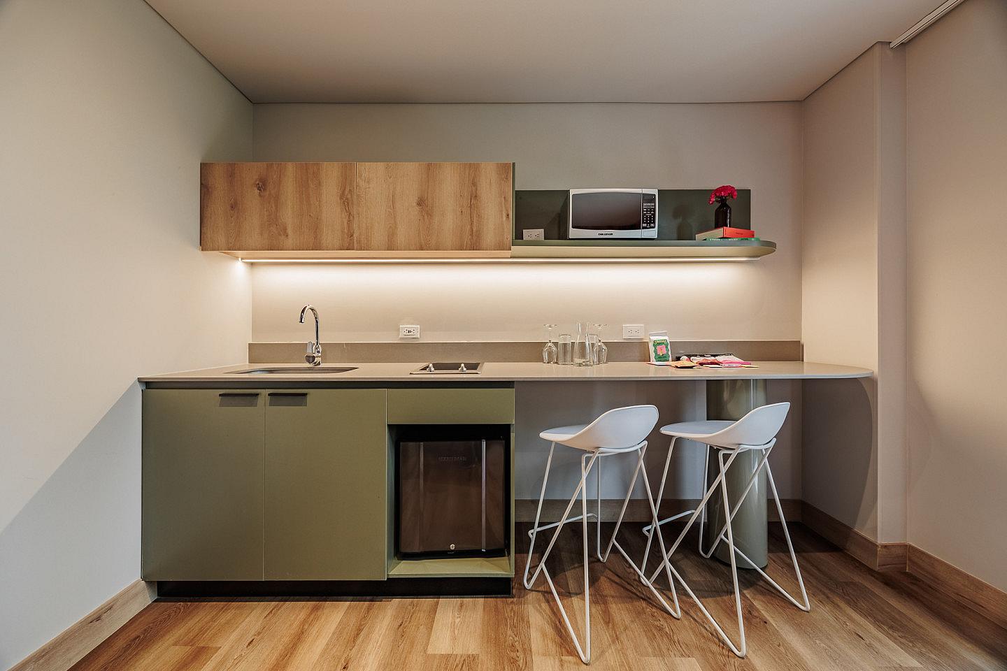 Studio Apartment W/ Kitchen & Balcony - 70