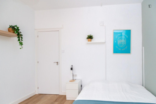 Cozy single bedroom in a property with balcony