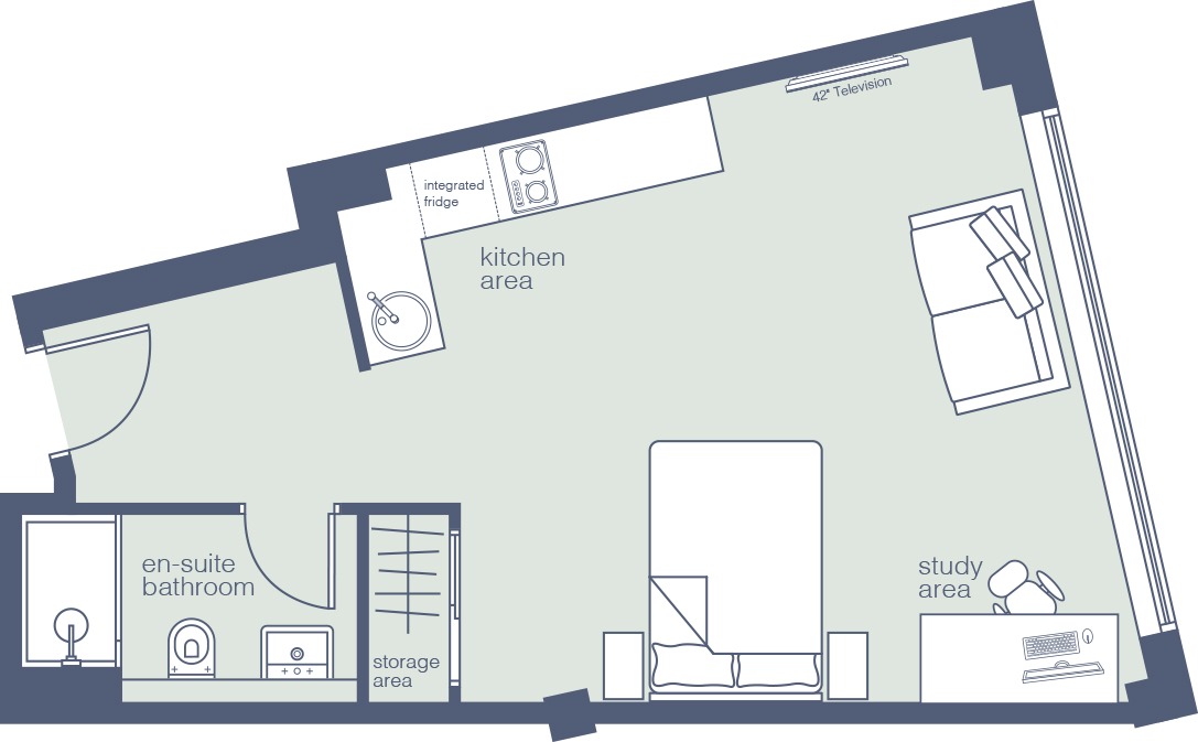  Luxury Apartment - 101 Lvl 1  -  Union Student Living  - Gallery -  2