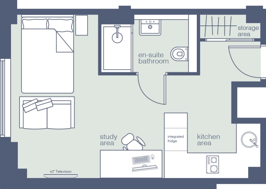  Luxury Apartment - 210 Lvl 2  -  Union Student Living  - Gallery -  7