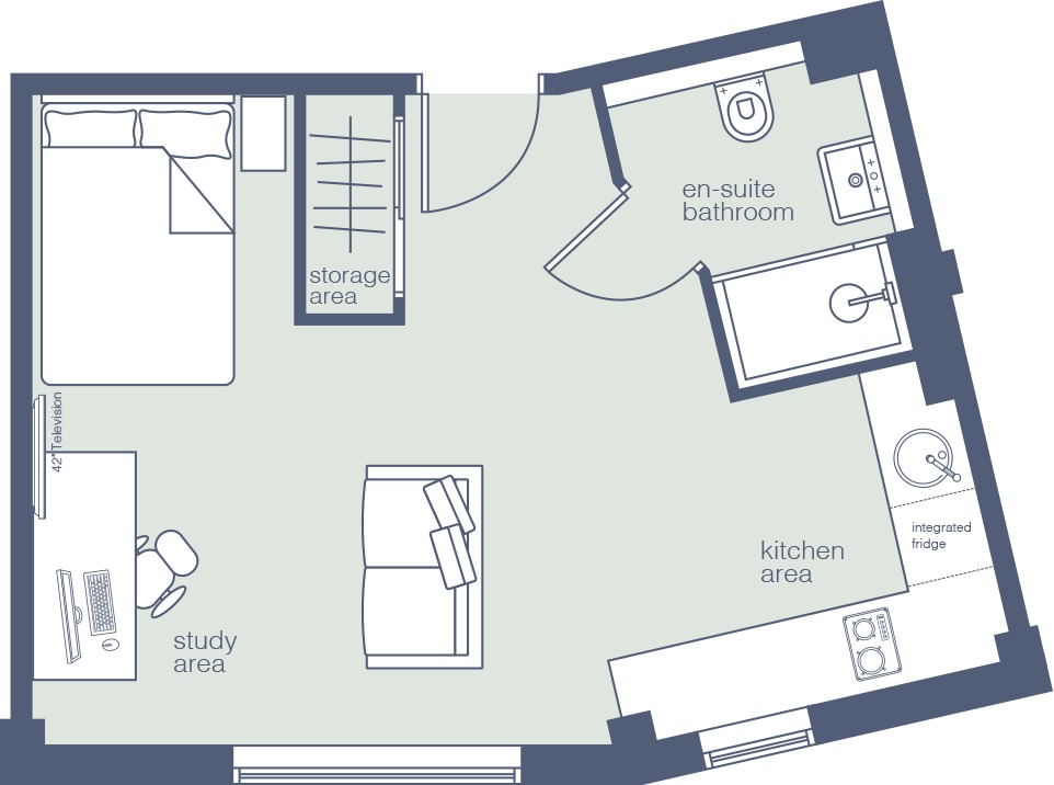  Select Apartment - 208 Lvl 2  -  Union Student Living  - Gallery -  1