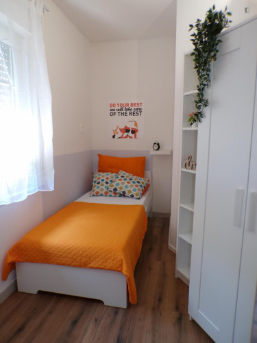 Pleasant single bedroom in a 5-bedroom flat in South Trento