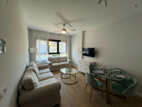 Bright and modern 2-bedrooms apartment very close to Playa de la Malagueta