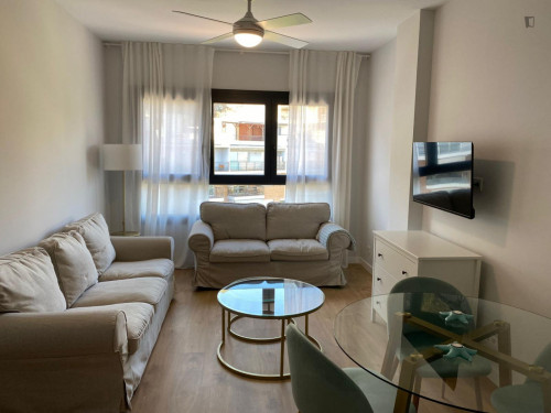 Bright and modern 2-bedrooms apartment very close to Playa de la Malagueta