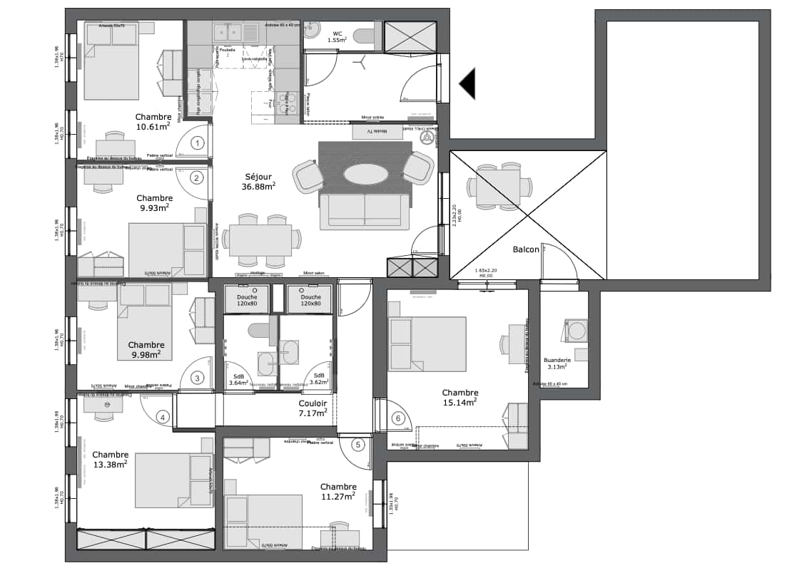  Lille Isly 1 - Private Room (2)  -  Lille Isly 1 - Private Room (2)  - Gallery -  7