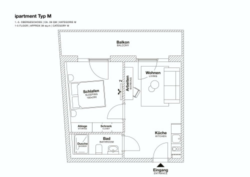 Studio Apartment mit Balkon | M - Gallery - 10