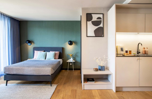 Studio Apartment mit Balkon | S - Gallery - 6