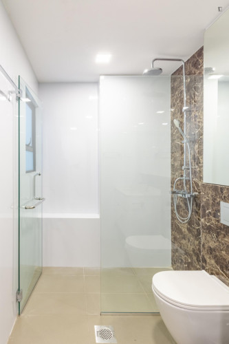 Pleasant double ensuite bedroom in Newton