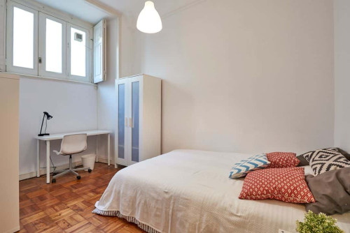 Modern double bedroom in Alameda - Room 1