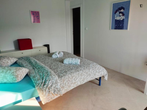 Modern double bedroom in a 10-bedroom apartment No18-2