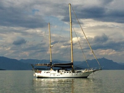 Private yacht in Paraty bay