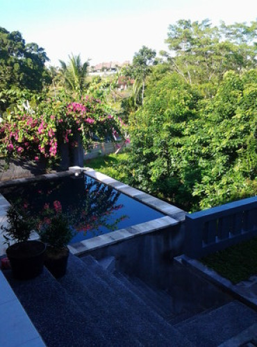 Villa with river and ricefield view