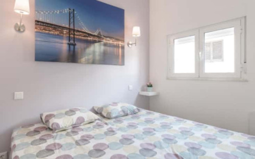 Quarto com cama de casal em apartamento de 2 quartos - Flat Campolide - Campolide 11