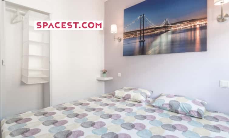 Quarto Com Cama De Casal Em Apartamento De 2 Quartos - Flat Campolide - Campolide 11 - 1