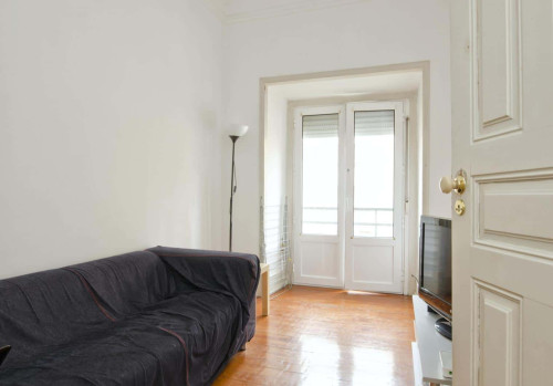 Quarto com cama de casal, com varanda, em apartamento com 6 quartos - FLAT A - A4 - Gallery - 23