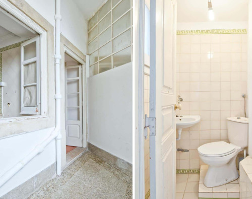 Quarto com cama de casal, com varanda, em apartamento com 6 quartos - FLAT A - A4
