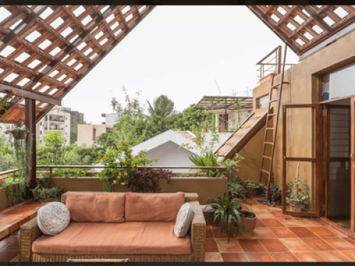 Terrace ensuite room in Eco Villa