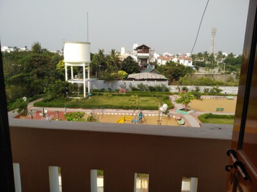 House near beach and park