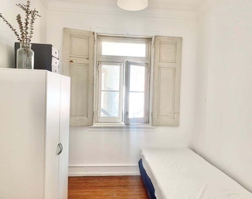 Quarto com cama de solteiro em apartamento com 6 quartos - FLAT K - K6 - Gallery - 10