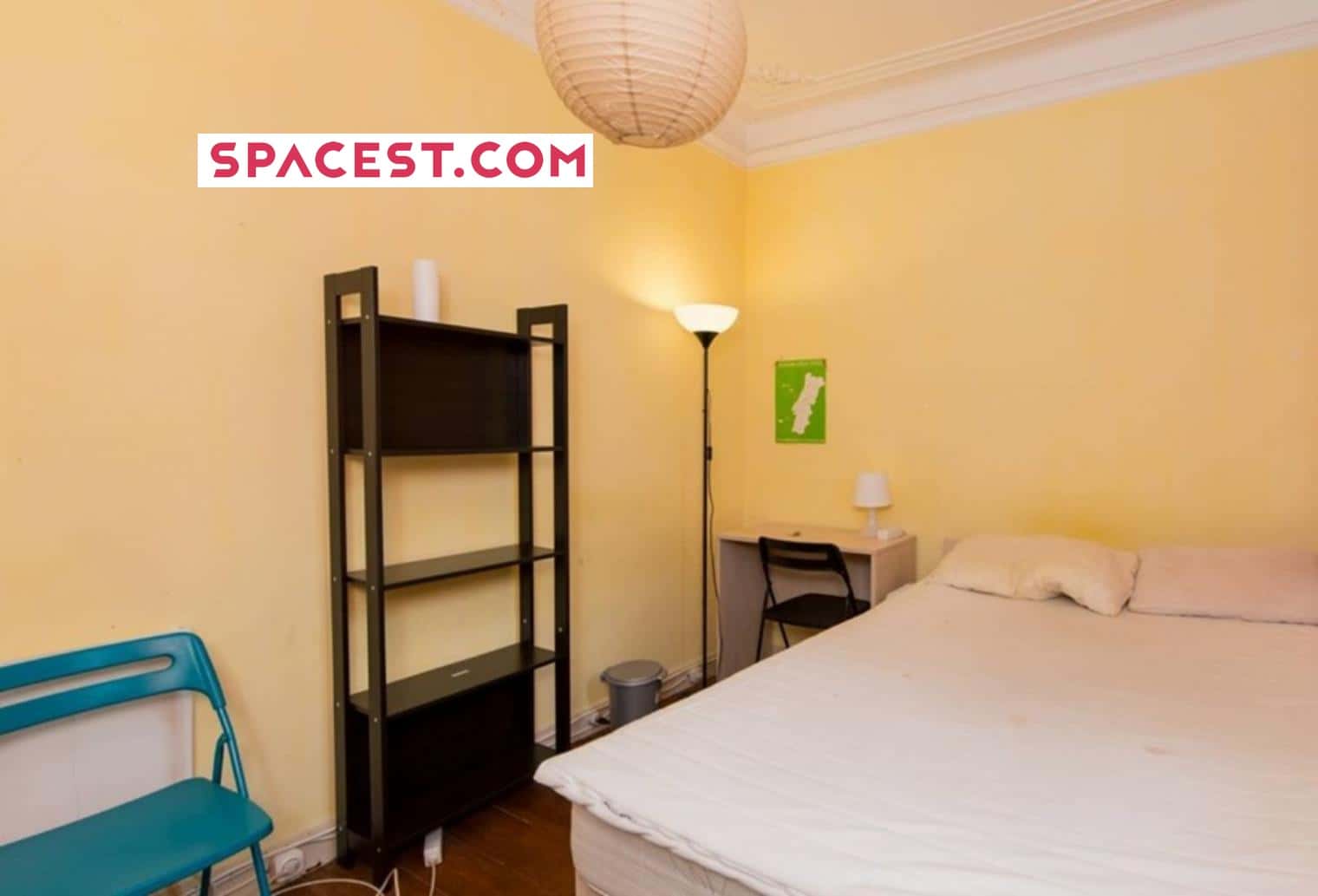 Quarto Com Cama De Casal Em Apartamento Com 8 Quartos - FLAT E - SALDANHA 53E - 1