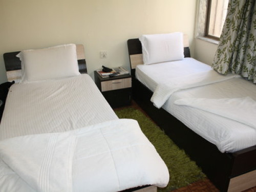 Shared Room in a Bungalow bwt trees