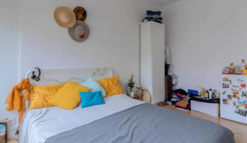 Quarto com cama de casal em apartamento com 6 quartos - FLAT LP - LP207 - Gallery - 16