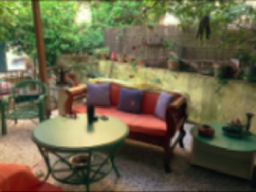 cozy  colourful apartment in garden