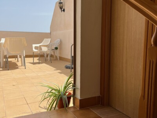 Room with terrace, bathroom, pool