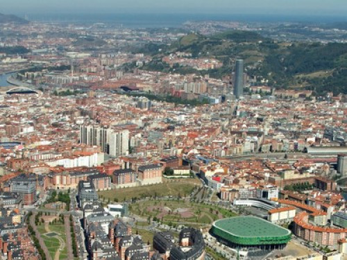 Cozy family at the center