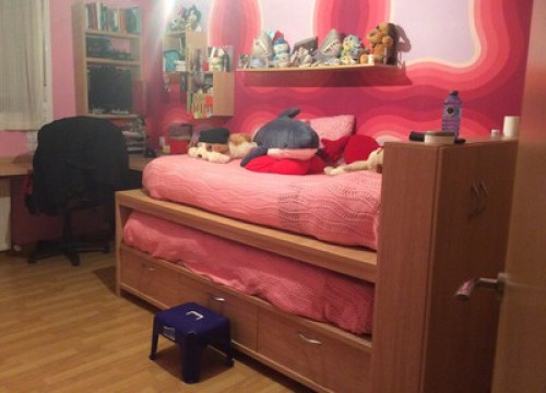 Cozy family at the center