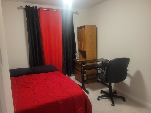 Cozy room with desk and chair