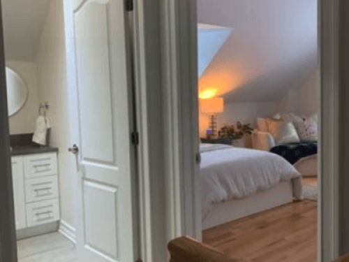 Comfortable Large bedroom with bathroom